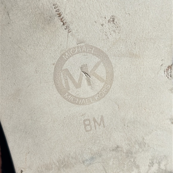 Michael Michael Kors Black suede bootie boots with buckle 8 M EUC Leather - Picture 11 of 16